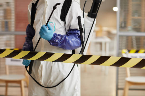Professional Biohazard technician working in Guy, TX